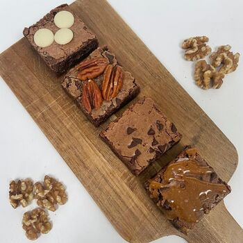 Four Brownies Mixed Flavours Letterbox Gift Gluten Free, 2 of 4