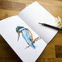 Inky Kingfisher Notebook, thumbnail 2 of 7