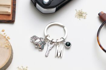 Personalised First Car Keyring New Driver Gift, 3 of 8