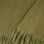 Lucia Heavyweight Scarf Khaki, thumbnail 2 of 5