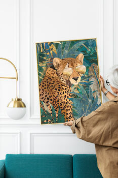Three Prints Big Cats Jungle Tiger Cheetah Leopard Art, 4 of 9