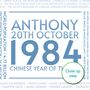 Personalised 40th Birthday Print Year 1984 Facts Gift, thumbnail 11 of 12
