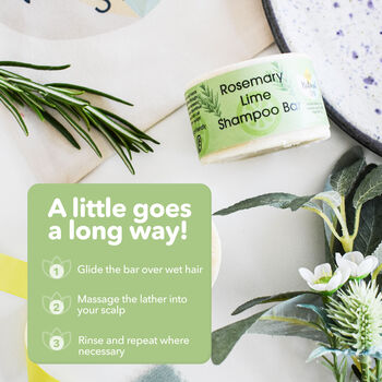 Rosemary Lime Shampoo Bar For All Hair Types, 5 of 10