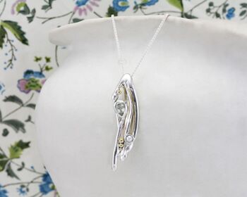 Green Amethyst And Pearl Pendant, 2 of 7