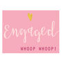 Mini Engagement Card With Gold Foiled Heart, thumbnail 2 of 5