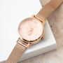 Personalised Rose Gold Plated Bee Watch, thumbnail 5 of 10