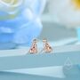Tiny Dalmatian Dog Stud Earrings In Sterling Silver, thumbnail 7 of 12