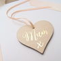 Mothers Day Personalised Wooden Heart Card, thumbnail 6 of 9