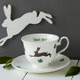 Personalised Lucky Hare Bone China Mug Or Cup, thumbnail 4 of 6