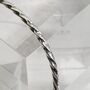 Twisted Sterling Silver Bangle, thumbnail 4 of 8