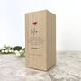 Personalised Any Message Red Heart Wood Tea Light Holder 13cm H, thumbnail 1 of 7