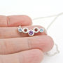 Sterling Silver And Gemstone Necklace, thumbnail 3 of 5