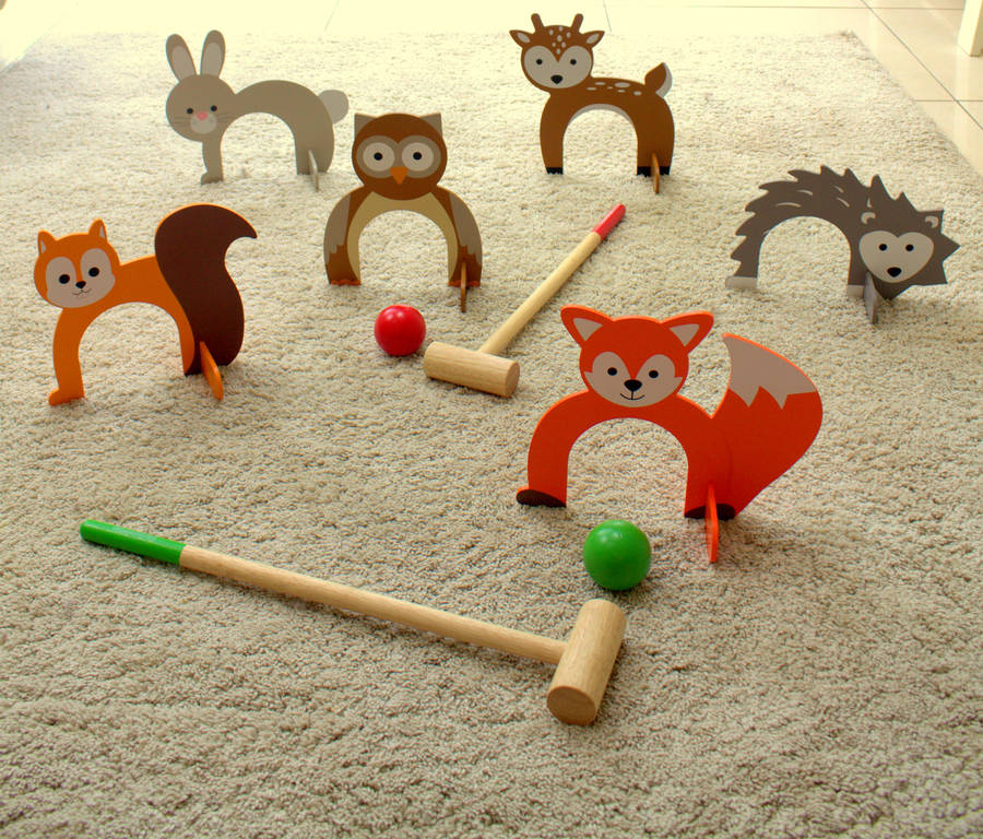 Woodland Animal Croquet Set By Little Ella James | notonthehighstreet.com