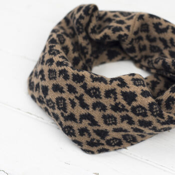 Leopard Knitted Snood/Cowl, 3 of 8
