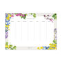 Weekly Planner Featuring Botanical Hummingbird, thumbnail 1 of 2