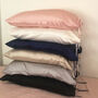 Astraea Silk Pillowcase With Ribbon Ties, thumbnail 10 of 12
