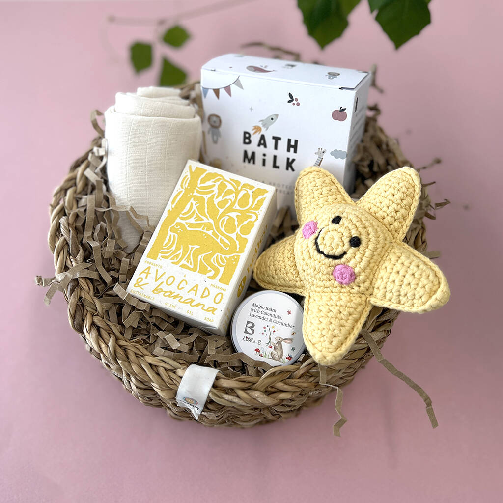 Beginnings New Baby Natural Gift Basket, 1 of 11