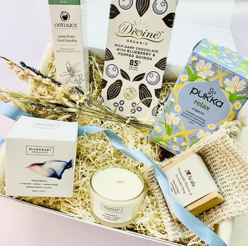 'Relax And Pamper' Personalised Luxury Ethical Gift Box, 2 of 12
