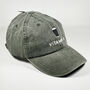 Vintage Washed Cotton 'Vitamin G' Stout Embroidered Cap, thumbnail 6 of 8