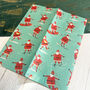 Eco Friendly Fun Guy Santa Tissue Paper Four Sheets, thumbnail 2 of 4