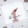 Glitter Stars Birthday Top With Age And Name, thumbnail 7 of 12