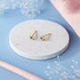 Starlite Blue Gold Plated Mini Star Stud Earrings, thumbnail 1 of 5