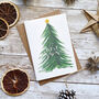 Watercolour Festive Foliage Christmas Card Multipack, thumbnail 5 of 6