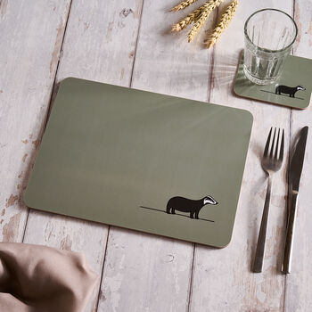 Woodland Collection Placemats, Mixed Set Of Four, 3 of 9