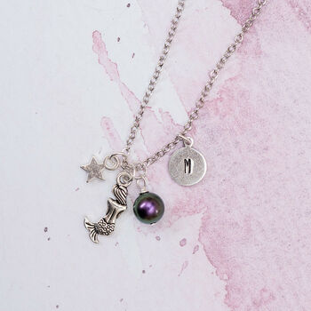 Personalised Mermaid Charm Necklace, 2 of 3