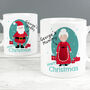 Personalised Mr And Mrs Claus Mug Set – Christmas Gift For Couples, thumbnail 2 of 6