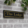 Slate House Sign With Border Size, Style Options, thumbnail 4 of 9