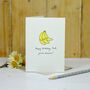 Personalised 'Smiley Bananas' Handmade Card, thumbnail 2 of 2