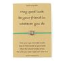 May Good Luck Be Your Friend Horseshoe Wish Bracelet, thumbnail 2 of 4