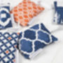 Marisol Lavender Bag, Blue Tiling Pattern Design, thumbnail 3 of 3