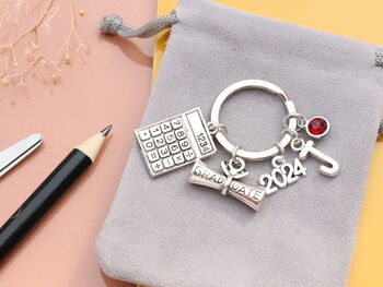 Maths Graduate Personalised Keyring, Graduation Keyring, Accountant, 5 of 9