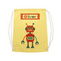 Personalised Boy's Robot Pe Kit Bag, thumbnail 10 of 12