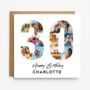 Personalised 30th Birthday Photo Collage Card, thumbnail 1 of 8