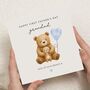 First Father's Day Bear Card For Grandad, thumbnail 1 of 7