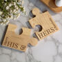 Personalised His And Hers Jigsaw Piece Set, thumbnail 1 of 3