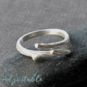 Sterling Silver Twig Ring, 2 of 5
