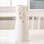 White Gold Ceramic Flower Vase, thumbnail 2 of 5