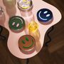Smiley Face Glass Coaster Set, thumbnail 5 of 5