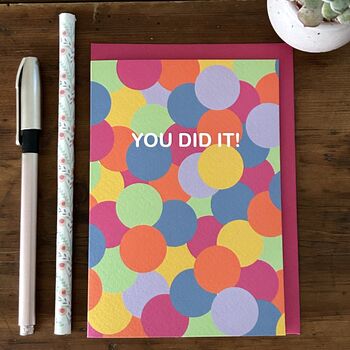 You Did It Popsy Dots Series One Card, 3 of 4