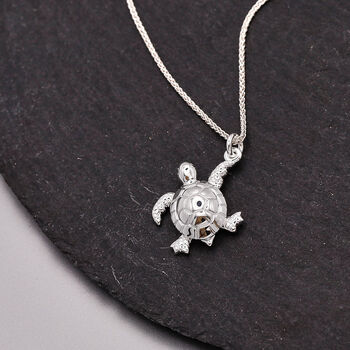 Turtle Solid Silver Charm, 7 of 9
