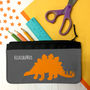 Children's Personalised 'Dinosaur' Fabric Pencil Case, thumbnail 3 of 11