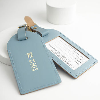 Leather Wedding Luggage Tags, 5 of 5