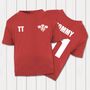 Personalised Wales Rugby Supporters Baby T Shirts, thumbnail 1 of 3