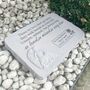 Personalised Large Angel Garden Memorial Stone 38cm X 27cm, thumbnail 1 of 9