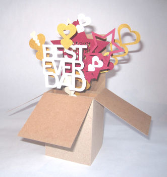 3D Personalised 'Exploding Box' Birthday Card, 6 of 10
