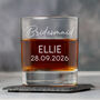 Personalised Wedding Glass Tumbler Womens, Bridesmaid, Bride, thumbnail 1 of 6